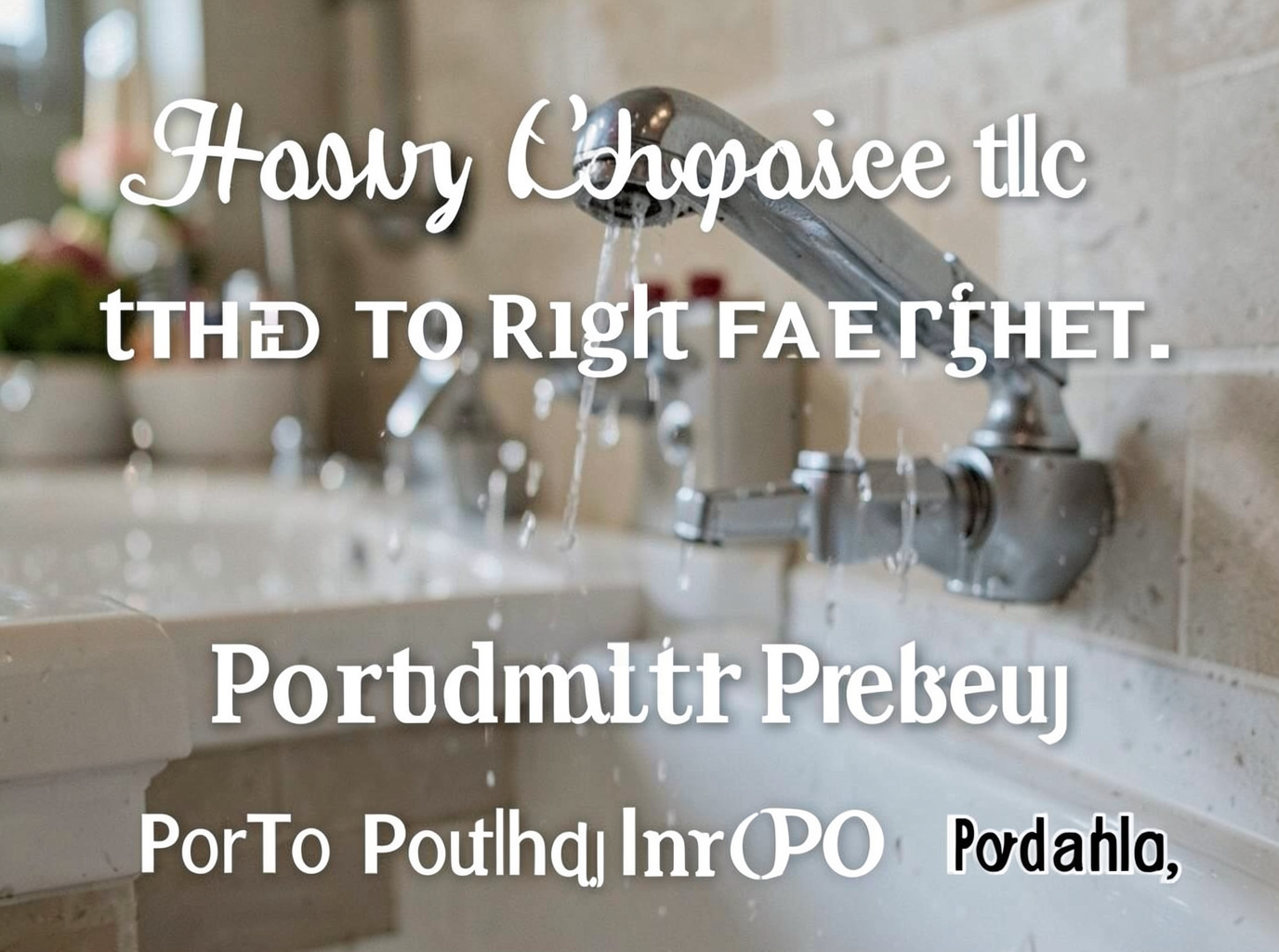 How to Choose the Right Faucet for Portland Water Pressure
