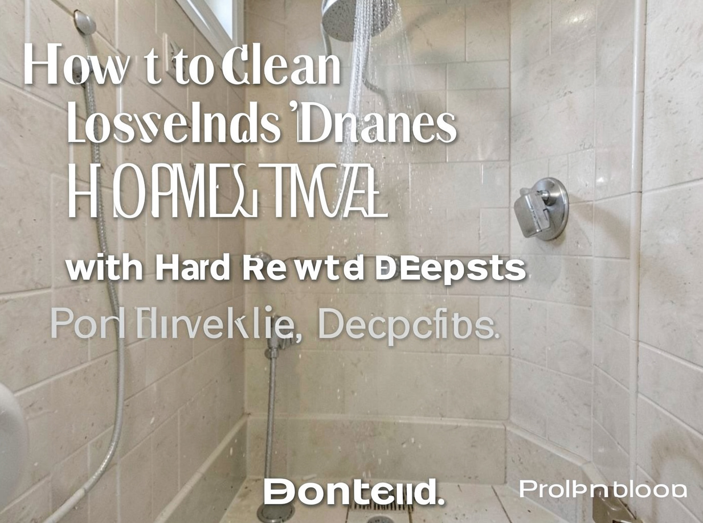 How to Clean Shower Drains in Homes with Hard Water Deposits